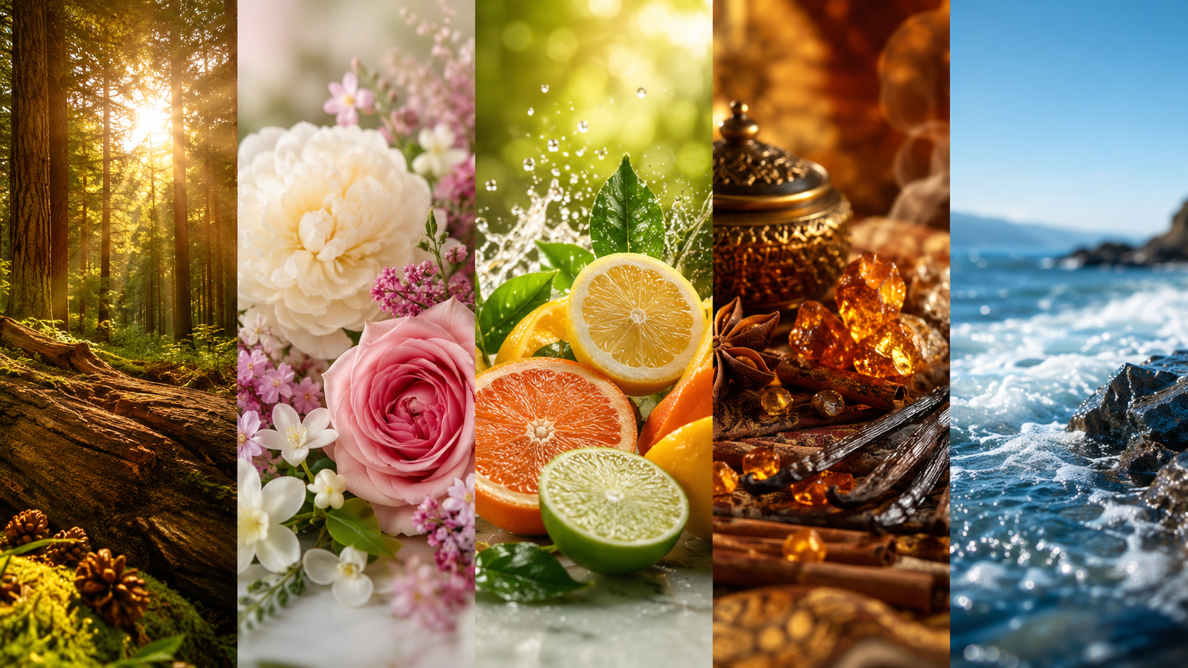 What Are Fragrance Families? A Beginner's Guide to Woody, Floral, Citrus, Oriental, and Aquatic Scents