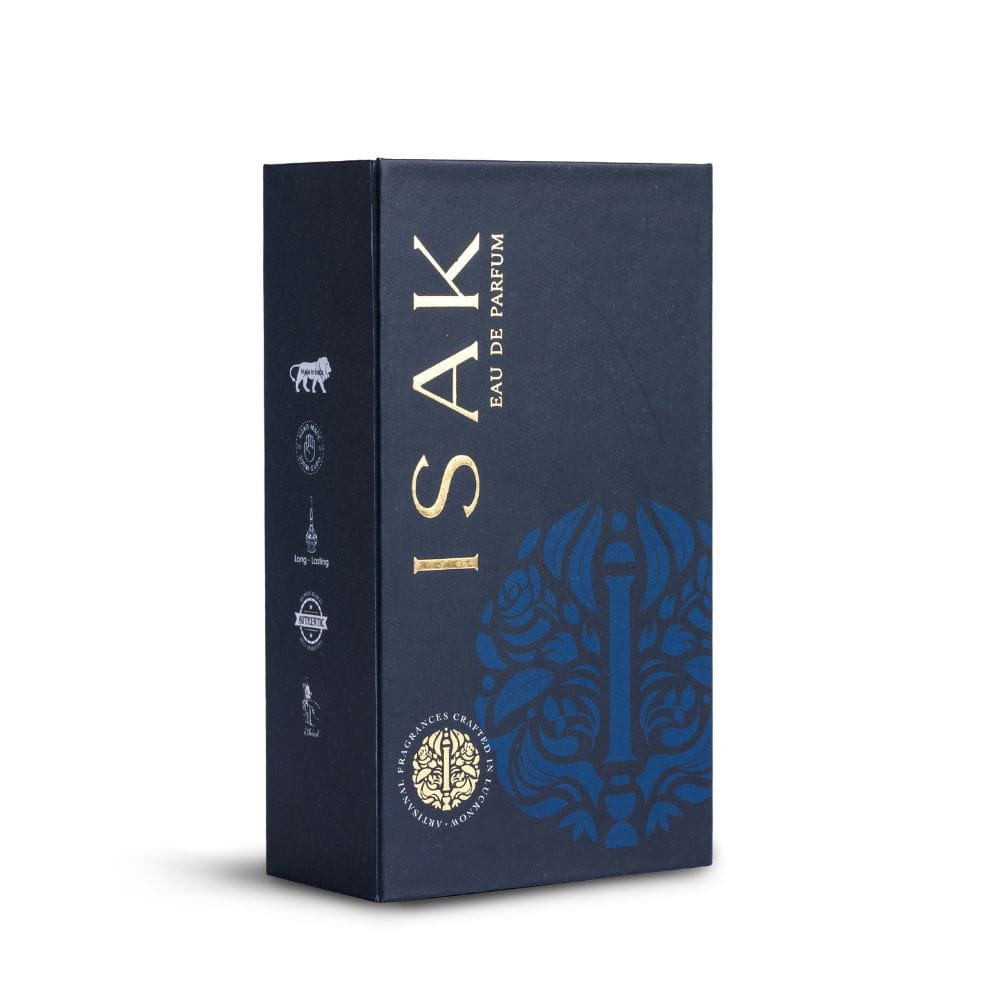 Navy gift box for Blooming a.m. Eau de Parfum