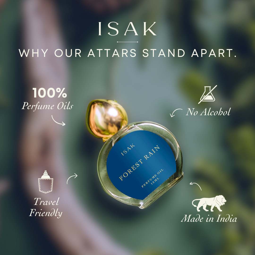 Forest rain attar, perfume oil,no alcohol,travel friendly,made in india