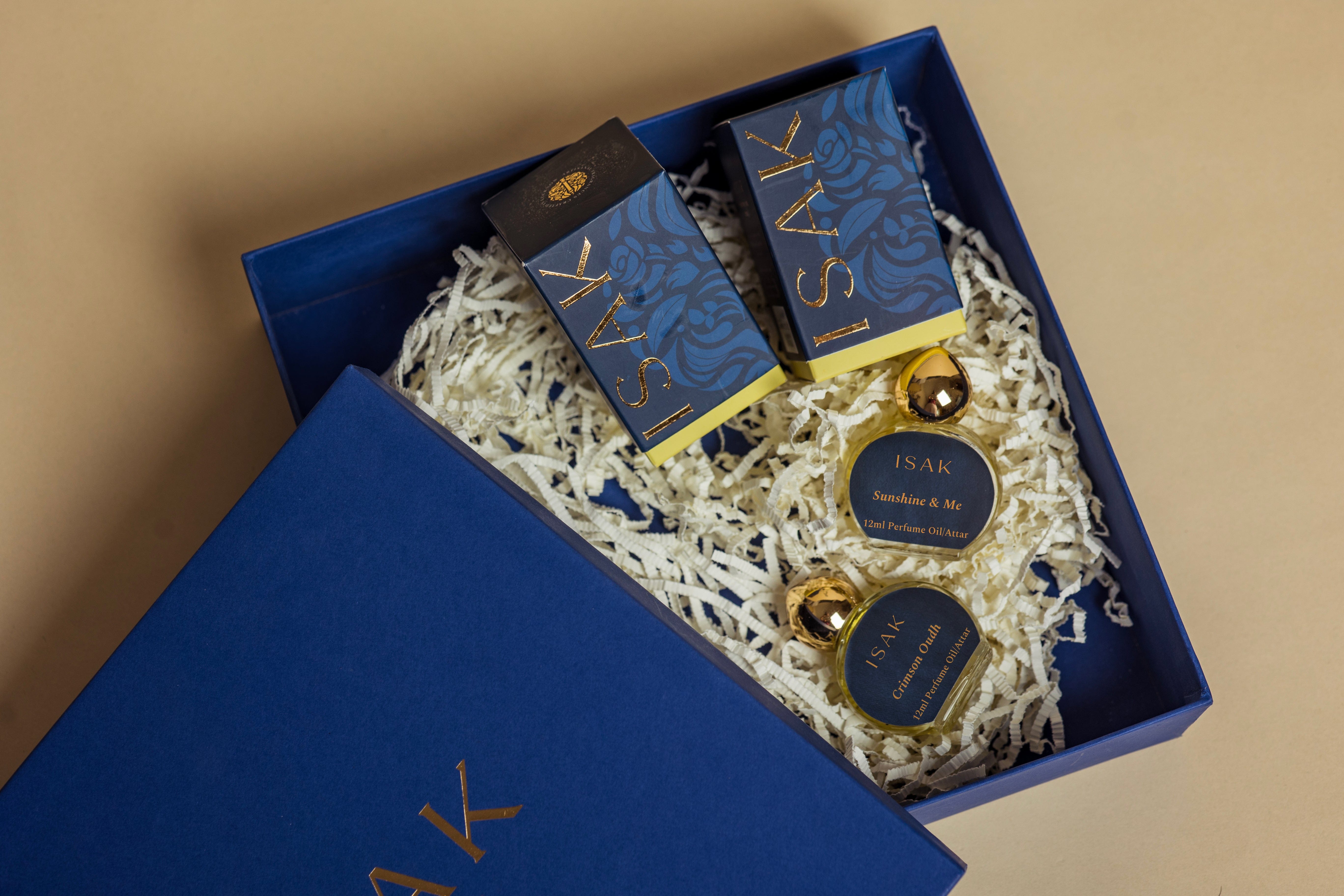 Isak Gift Pack Gift Pack Attars - Fragrant Blue Box