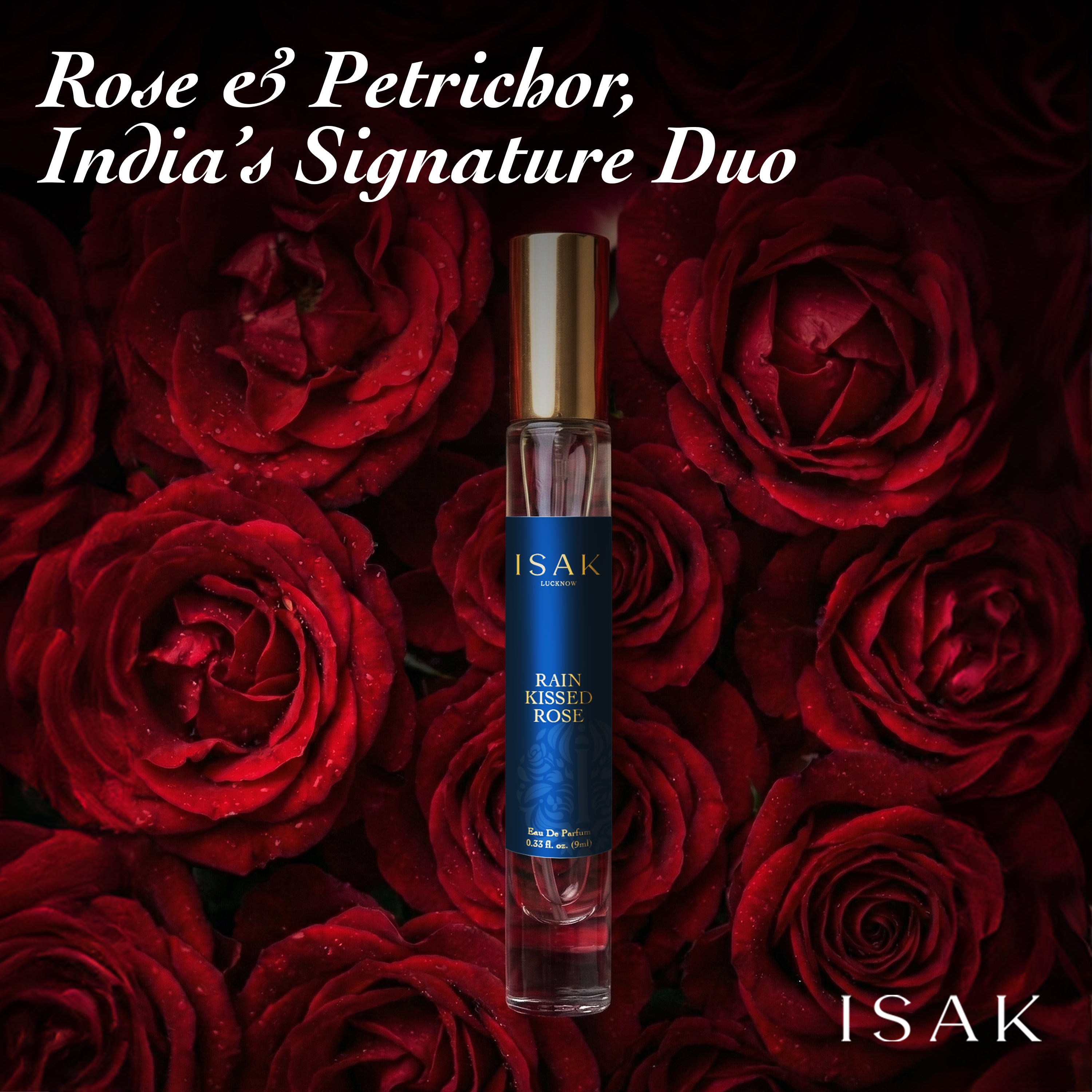 Rain Kissed Roses with pure rose absolute