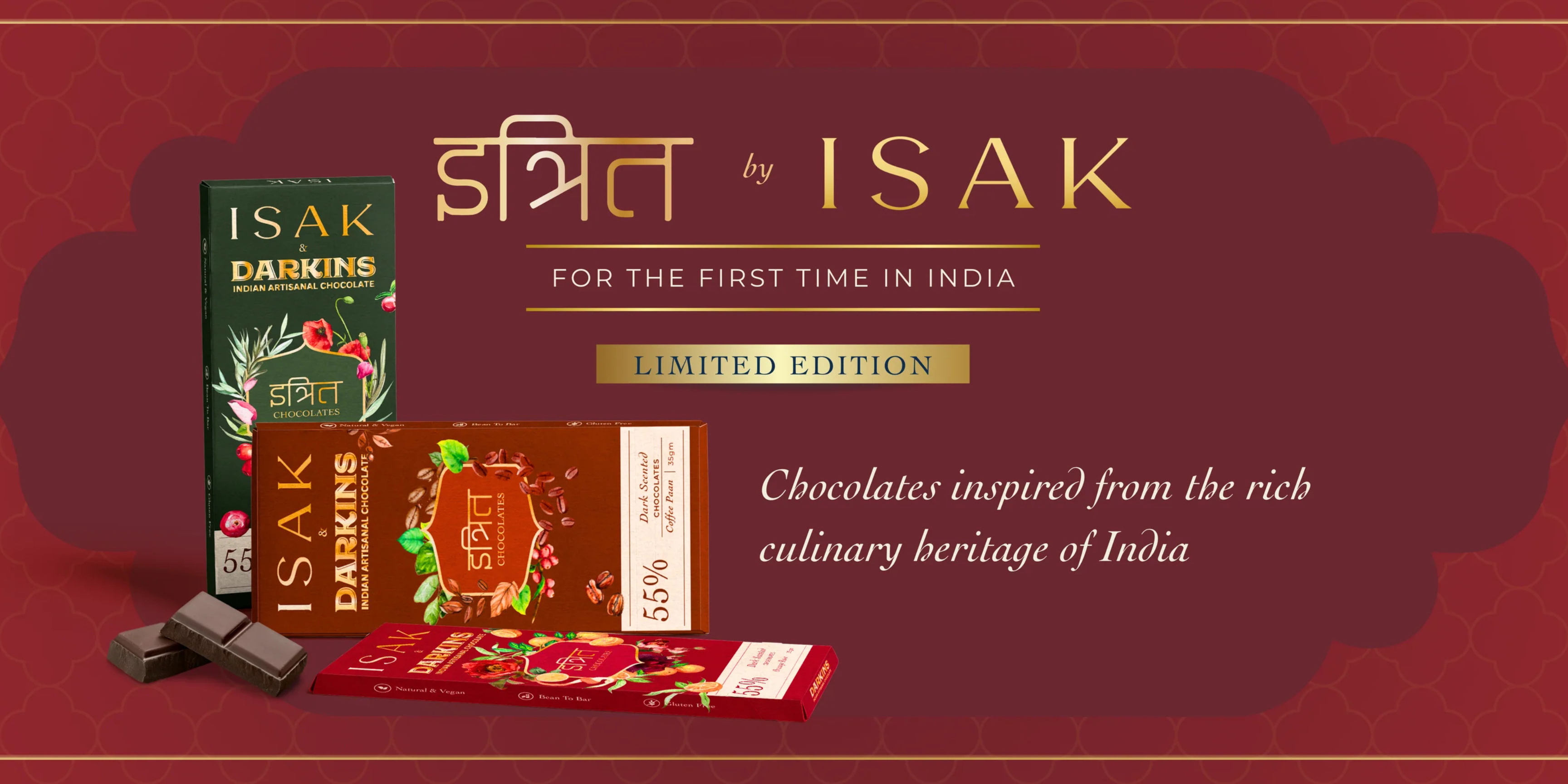 luxury chocolates with unique indian flavours