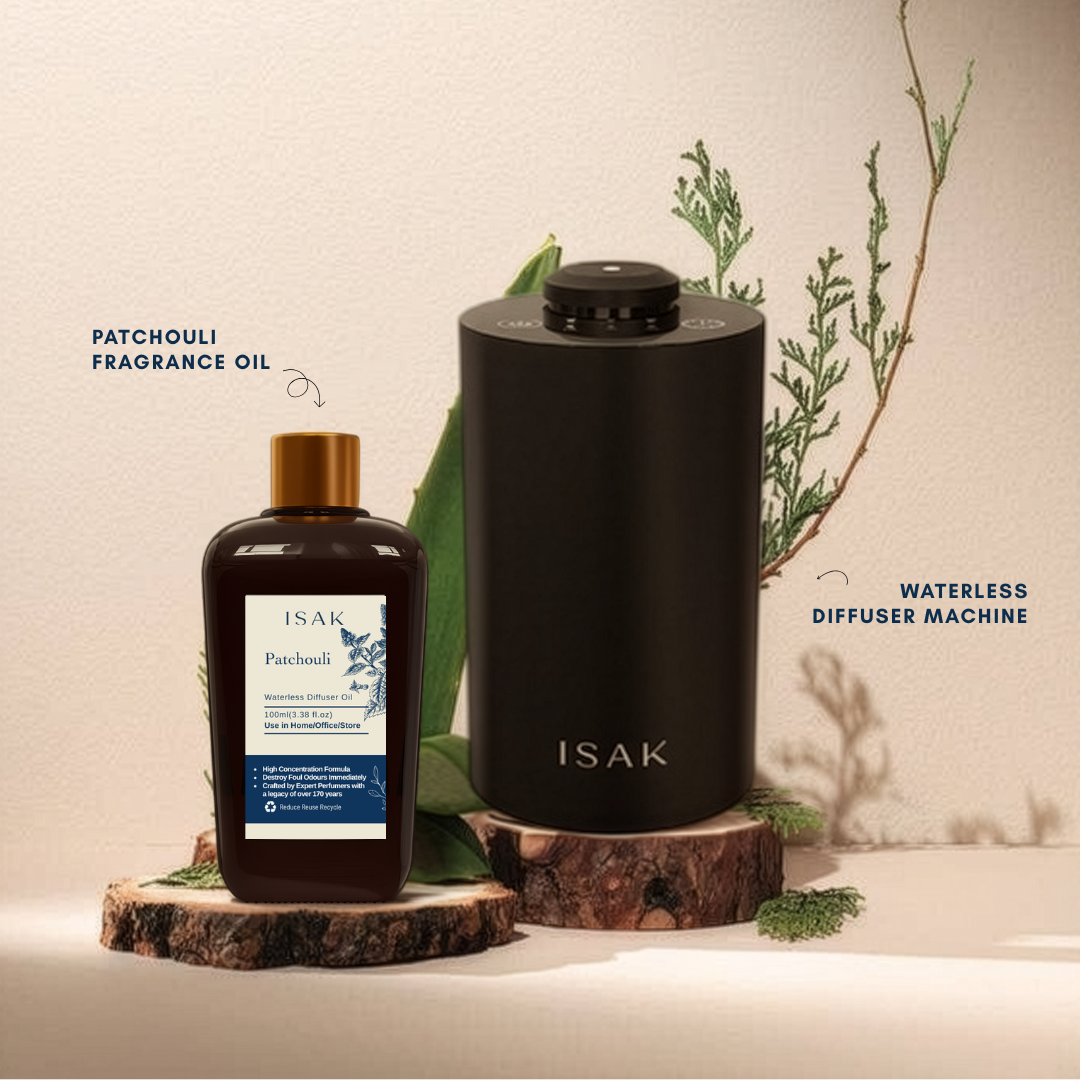 Waterless Diffuser + Patchouli Fragrance Oil