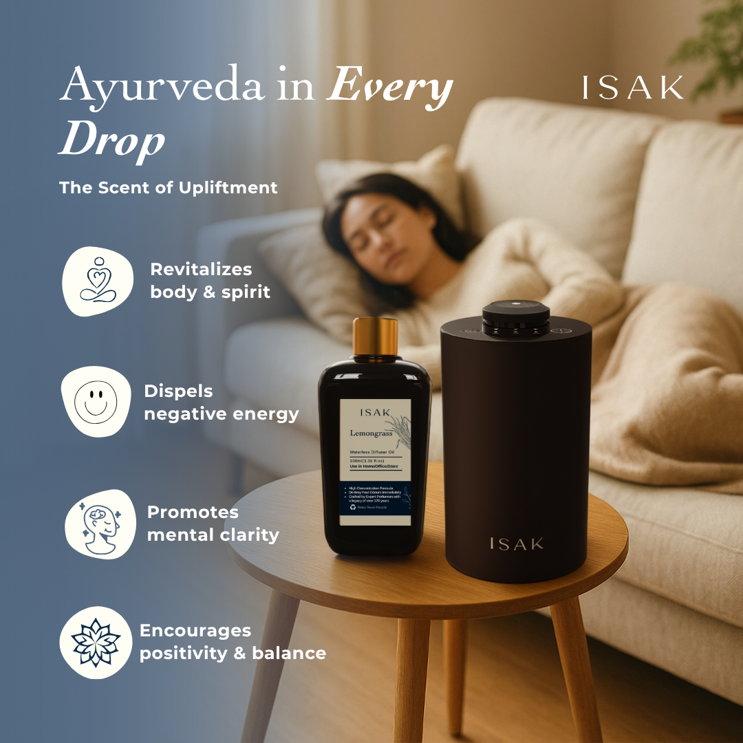 Lemongrass oil with machine