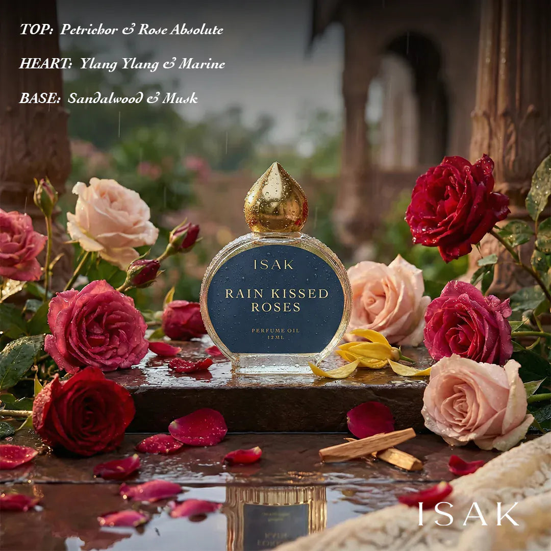 Isak Attar 12ml Rain Kissed Roses Attar
