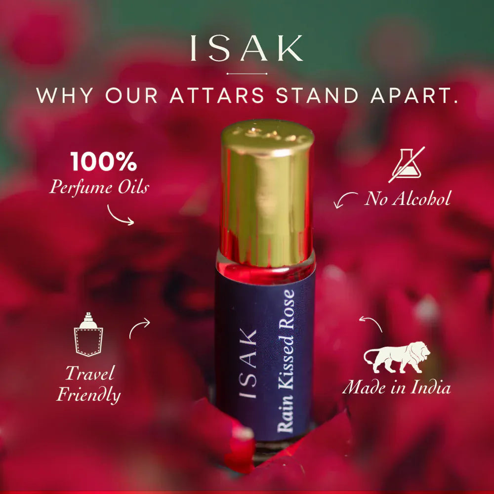Isak Attar 3ml Rain Kissed Roses Attar - Minis