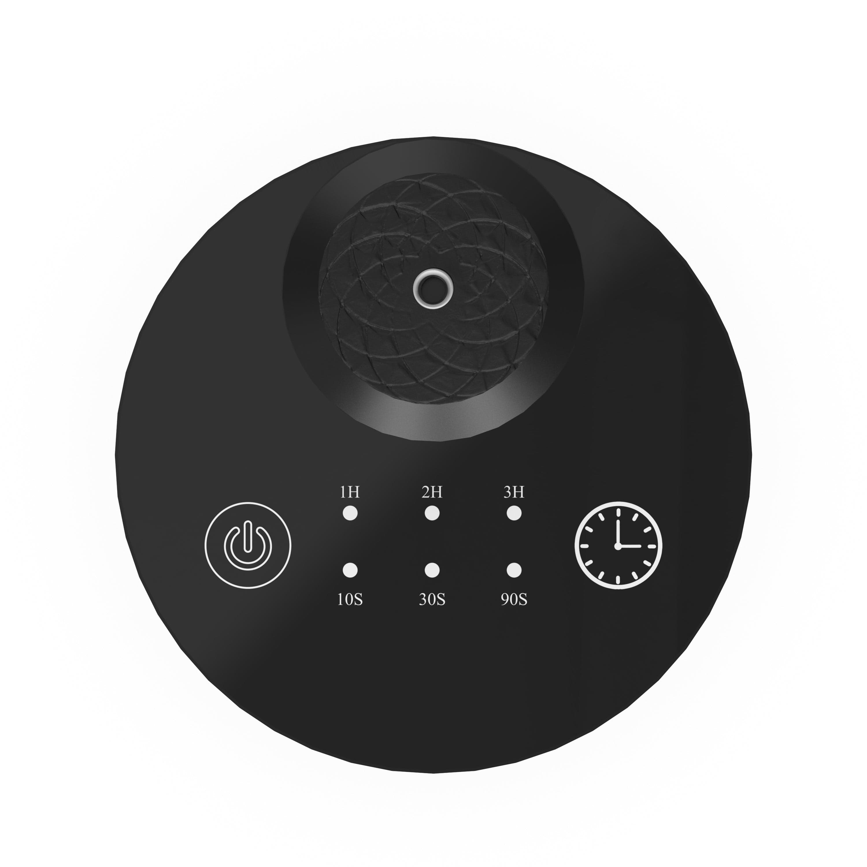 Waterless diffuser machine top with timer icons (1H, 2H, 3H, 10S, 30S, 90S)