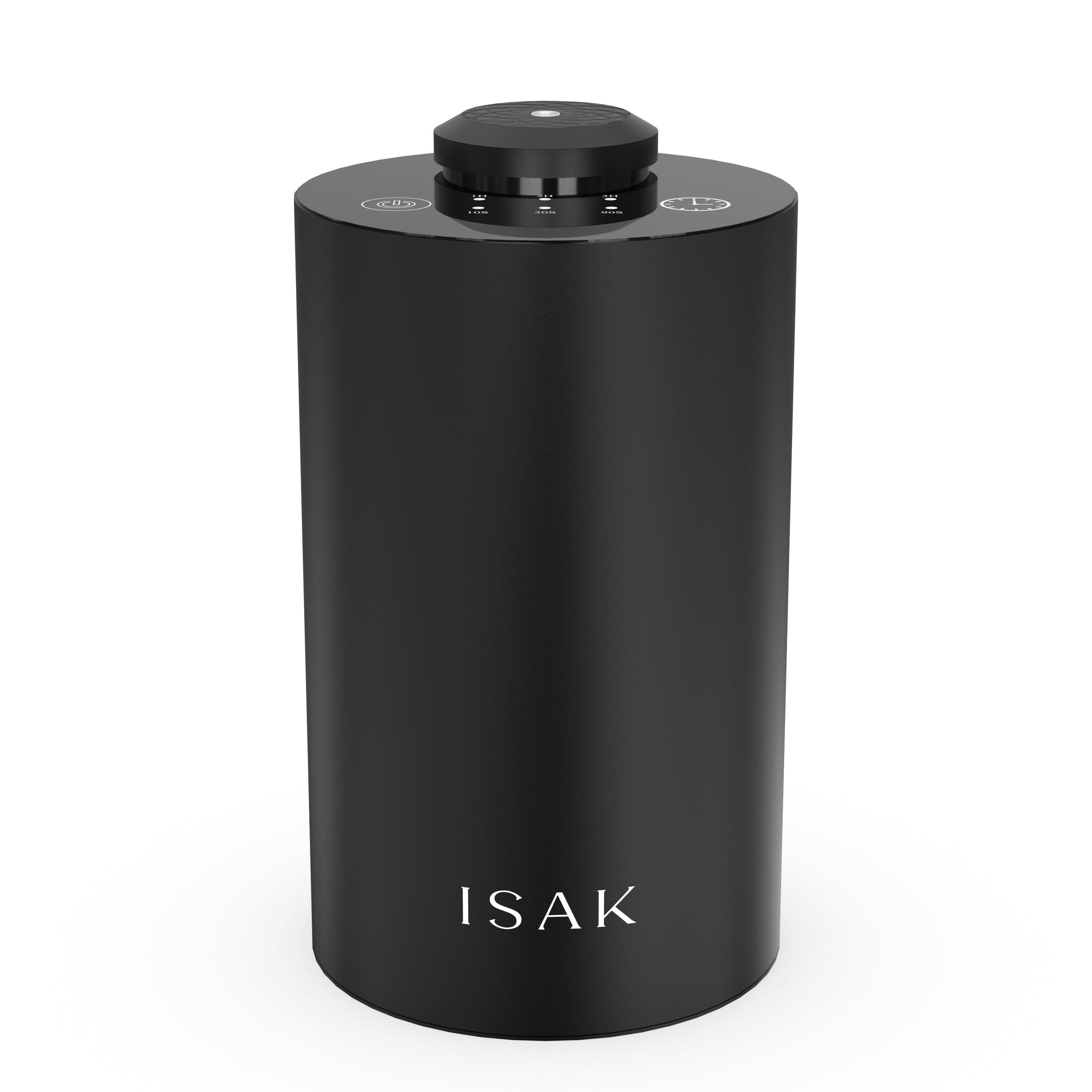 Black waterless diffuser machine with top control panel