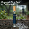 First Rain Eau de Parfum mini, frasco transparente y tapa dorada, 9 ml